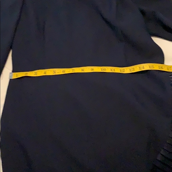 Carolina Herrera navy dress sz 12 - Picture 10 of 11